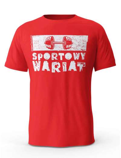 Koszulka Męska,Sportowy Wariat, Prezent Dla Mężczyzny
