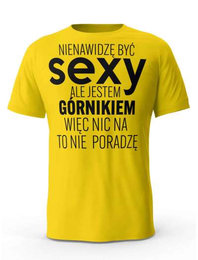 Koszulka Męska, Sexy Górnik, Prezent Dla Mężczyzny