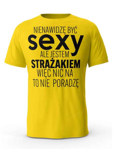 Koszulka Męska, Sexy Strażak, Prezent Dla Mężczyzny