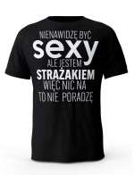 Koszulka Męska, Sexy Strażak, Prezent Dla Mężczyzny