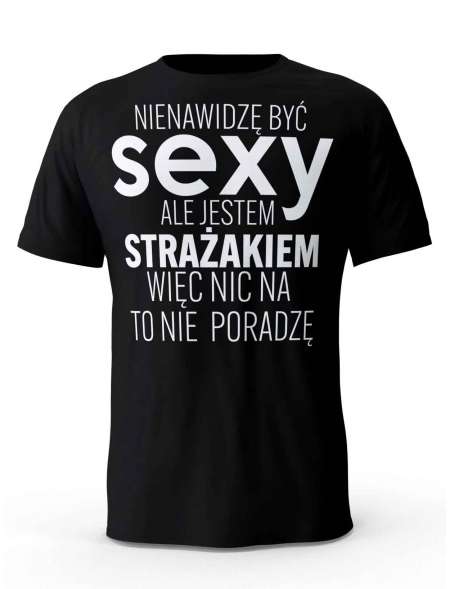 Koszulka Męska, Sexy Strażak, Prezent Dla Mężczyzny
