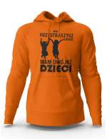 Bluza Męska z Kapturem Nie Przestraszysz Mnie Mam Dwójkę dzieci