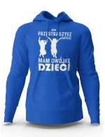 Bluza Męska z Kapturem Nie Przestraszysz Mnie Mam Dwójkę dzieci