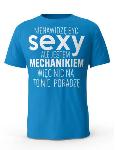 Koszulka Męska, Sexy Mechanik, Prezent Dla Mężczyzny