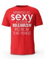 Koszulka Męska, Sexy Kolejarz, Prezent Dla Mężczyzny