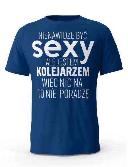 Koszulka Męska, Sexy Kolejarz, Prezent Dla Mężczyzny
