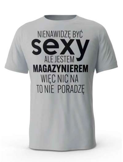Koszulka Męska, Sexy Magazynier, Prezent Dla Mężczyzny