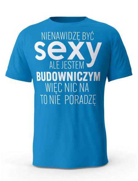 Koszulka Męska, Sexy Budowniczy, Prezent Dla Mężczyzny
