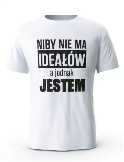 Koszulka Męska, Niby Nie Ma Ideałów A Jednak Jestem, Prezent Dla Mężczyzny