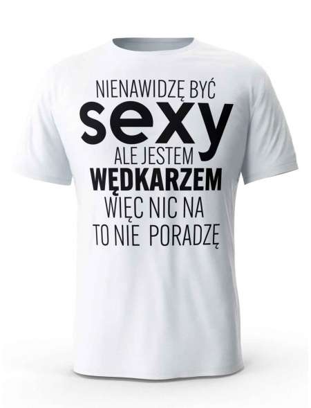Koszulka Męska, Sexy Wędkarz, Prezent Dla Mężczyzny