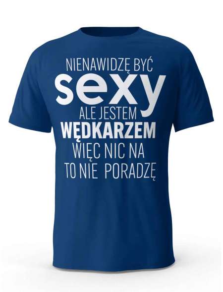 Koszulka Męska, Sexy Wędkarz, Prezent Dla Mężczyzny