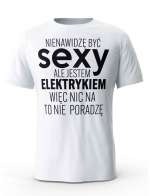 Koszulka Męska, Sexy Elektryk, Prezent Dla Mężczyzny