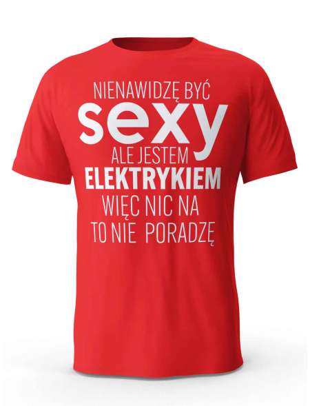 Koszulka Męska, Sexy Elektryk, Prezent Dla Mężczyzny