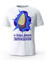 Koszulka Męska, W Domu Jestem Ironmanem, Prezent Dla Mężczyzny