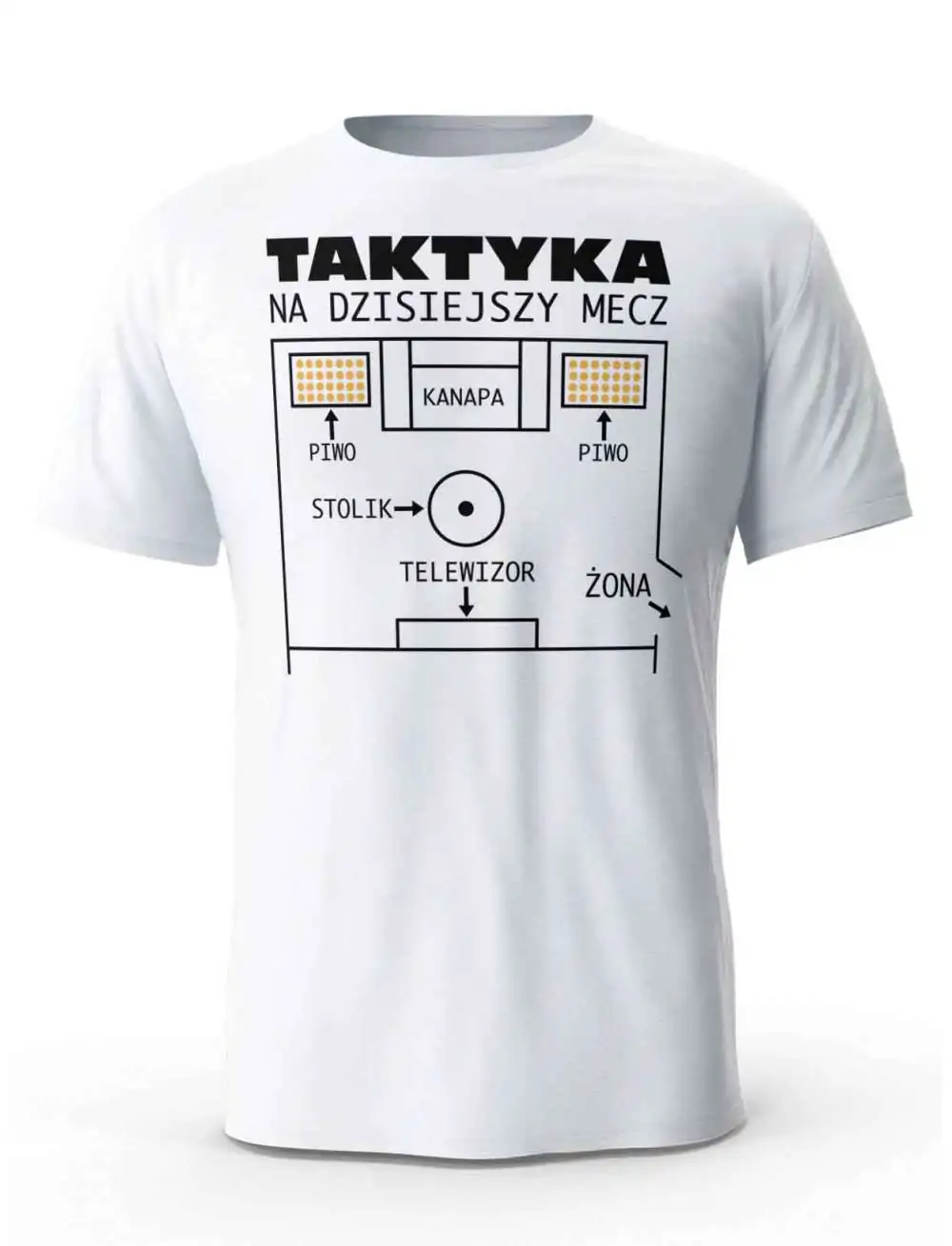 Koszulka Męska Taktyka Na Dzisiejszy Mecz, Prezent Dla Mężczyzny