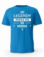 Koszulka Męska, Legendy Rodzą Się w Grudniu, Prezent Dla Mężczyzny
