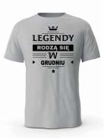 Koszulka Męska, Legendy Rodzą Się w Grudniu, Prezent Dla Mężczyzny