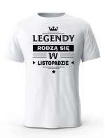 Koszulka Męska, Legendy Rodzą Się w Listopadzie, Prezent Dla Mężczyzny