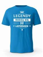 Koszulka Męska, Legendy Rodzą Się w Listopadzie, Prezent Dla Mężczyzny