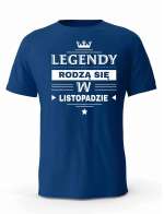 Koszulka Męska, Legendy Rodzą Się w Listopadzie, Prezent Dla Mężczyzny