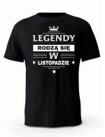 Koszulka Męska, Legendy Rodzą Się w Listopadzie, Prezent Dla Mężczyzny
