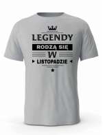 Koszulka Męska, Legendy Rodzą Się w Listopadzie, Prezent Dla Mężczyzny