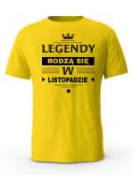 Koszulka Męska, Legendy Rodzą Się w Listopadzie, Prezent Dla Mężczyzny
