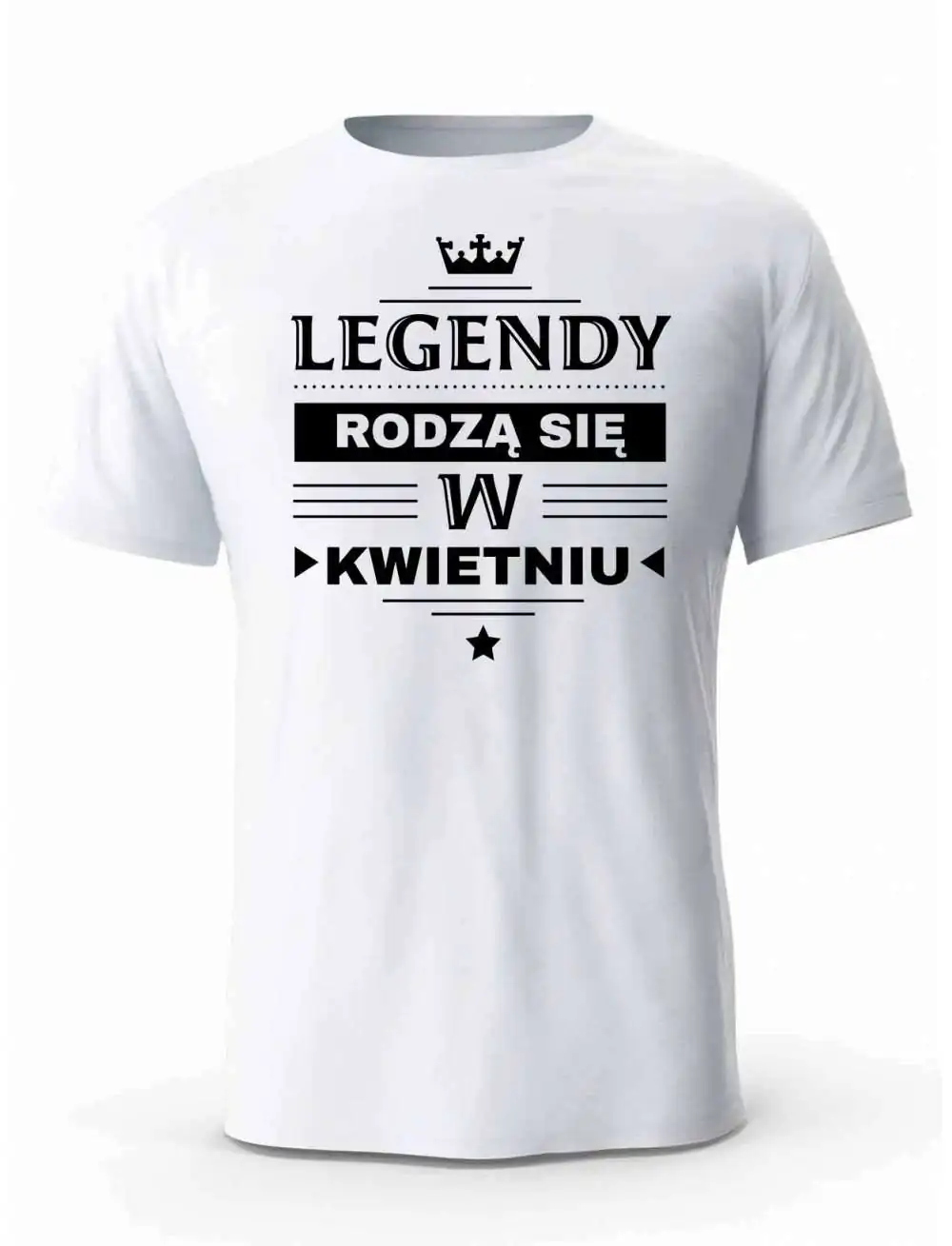 Koszulka Męska, Legendy Rodzą Się w Kwietniu, Prezent Dla Mężczyzny