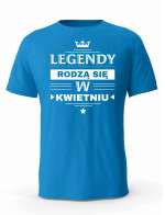 Koszulka Męska, Legendy Rodzą Się w Kwietniu, Prezent Dla Mężczyzny