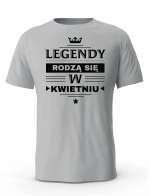 Koszulka Męska, Legendy Rodzą Się w Kwietniu, Prezent Dla Mężczyzny