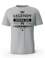 Koszulka Męska, Legendy Rodzą Się w Czerwcu, Prezent Dla Mężczyzny