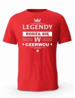 Koszulka Męska, Legendy Rodzą Się w Czerwcu, Prezent Dla Mężczyzny