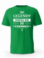Koszulka Męska, Legendy Rodzą Się w Czerwcu, Prezent Dla Mężczyzny