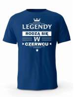 Koszulka Męska, Legendy Rodzą Się w Czerwcu, Prezent Dla Mężczyzny