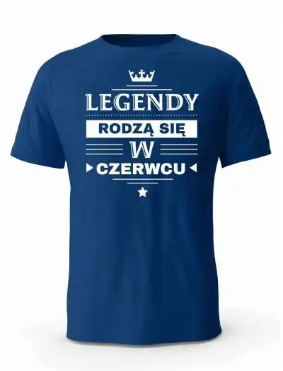 Koszulka Męska, Legendy Rodzą Się w Czerwcu, Prezent Dla Mężczyzny