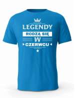 Koszulka Męska, Legendy Rodzą Się w Czerwcu, Prezent Dla Mężczyzny