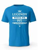 Koszulka Męska, Legendy Rodzą Się w Wrześniu, Prezent Dla Mężczyzny