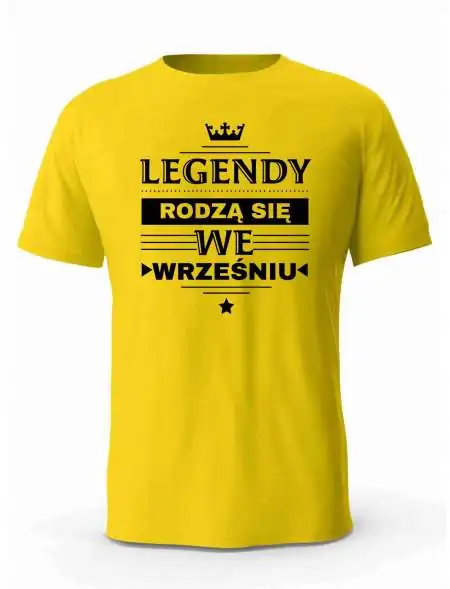 Koszulka Męska, Legendy Rodzą Się w Wrześniu, Prezent Dla Mężczyzny