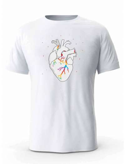Koszulka Męska, Serce LGBT, Prezent Dla Mężczyzny