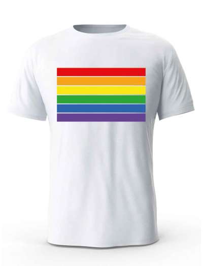 Koszulka Męska, Flaga LGBT, Prezent Dla Mężczyzny