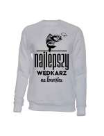 Bluza Męska Bez Kaptura, Najlepszy Wędkarz Na Łowisku