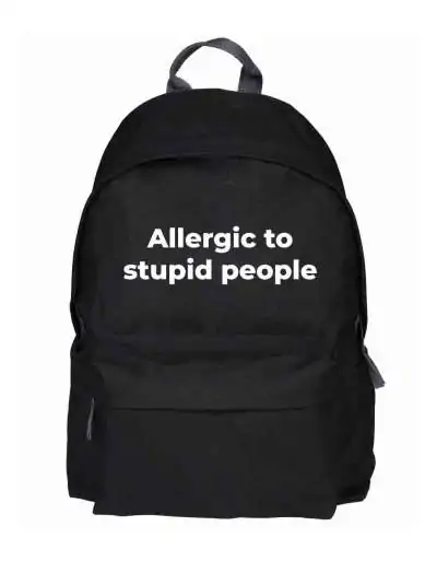 Plecak Szkolny Allergic To Stupid People