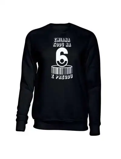 Bluza Bez Kaptura, Zmiana Kodu Na 6 Z Przodu
