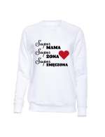  Bluza Bez Kaptura, Super MAMA Super Żona