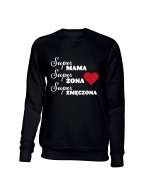  Bluza Bez Kaptura, Super MAMA Super Żona