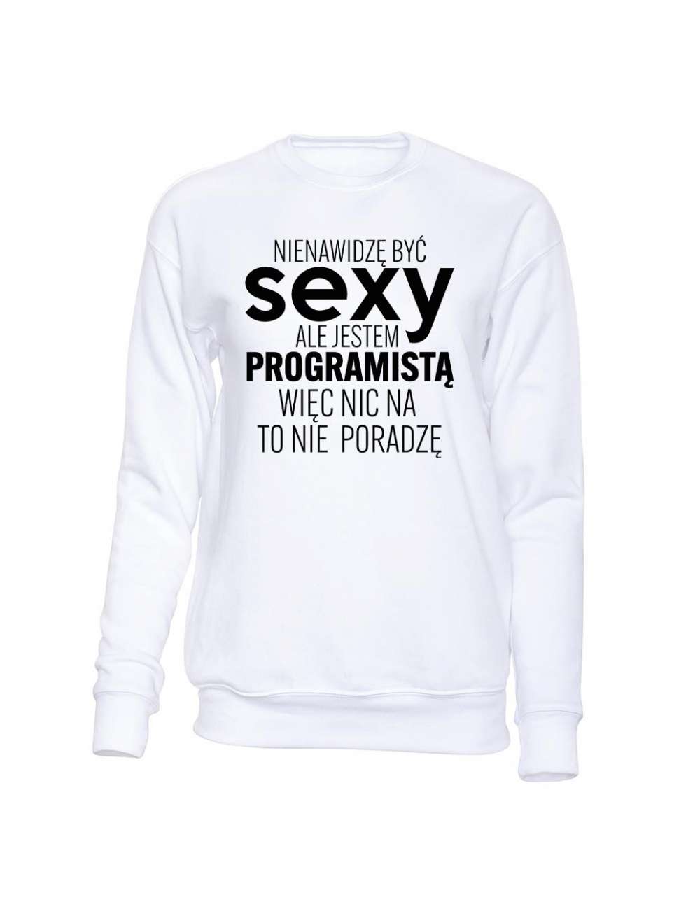 Bluza Męska bez  Jestem Sexy Programistą 