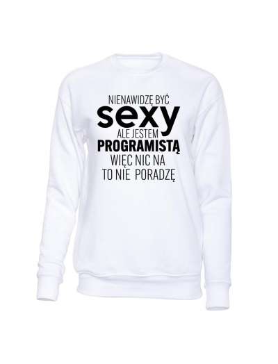 Bluza Męska bez  Jestem Sexy Programistą 