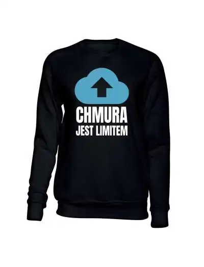 Bluza  bez Kaptura Gruby Chmura Jest Limitem