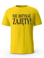 Koszulka Męska, Nie Dotykać ZAJĘTY, Prezent Dla Mężczyzny