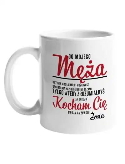 Kubek Zwykły, Do Mojego Męża, Prezent